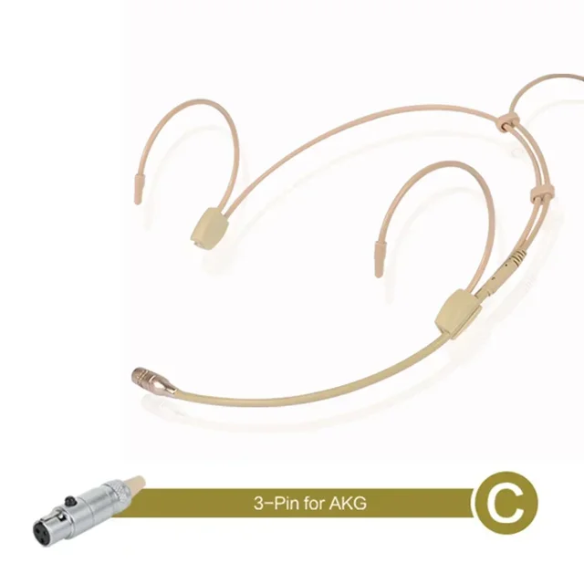 Ohrbügel-Headset mit Kugelcharakteristik-Kondensatormikrofonkartusche für mit Mikrofonabdeckung_voghion.com