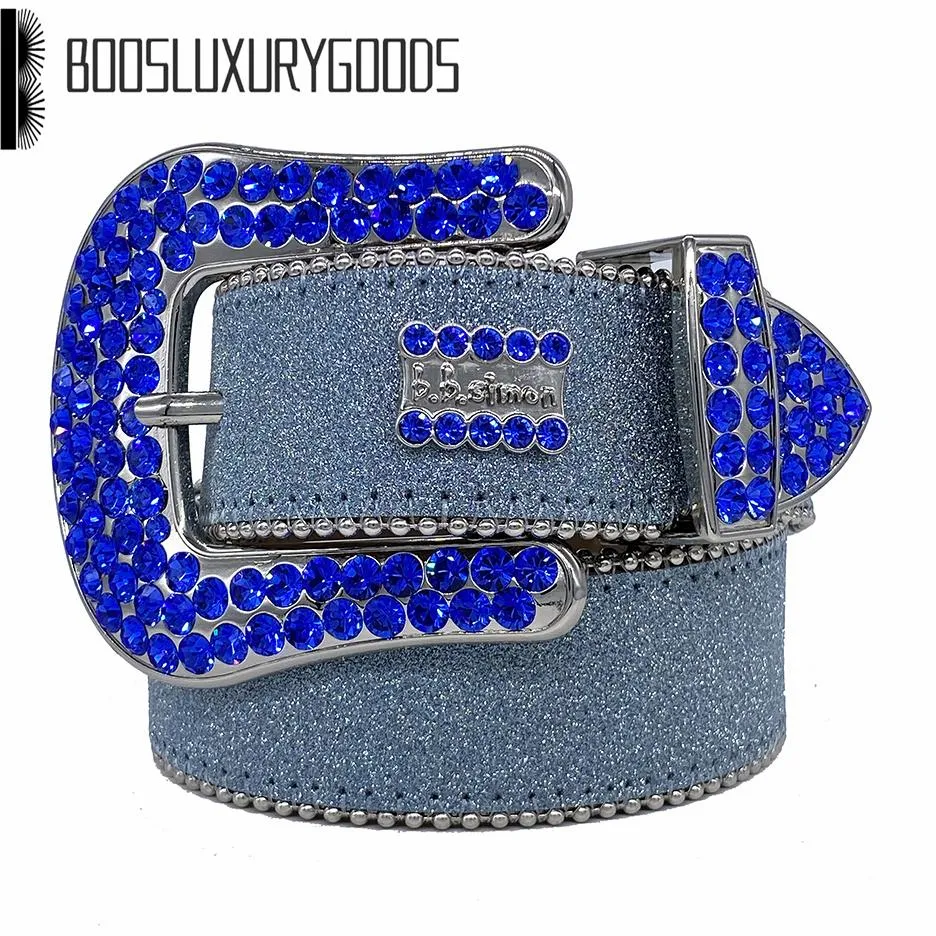 Ceinture BB de haute qualité strass bling MICHAEL femme hommes ceintures de créateur KOR cadeau d'anniversaire SACS À MAIN cintura uomo bleu_voghion.com
