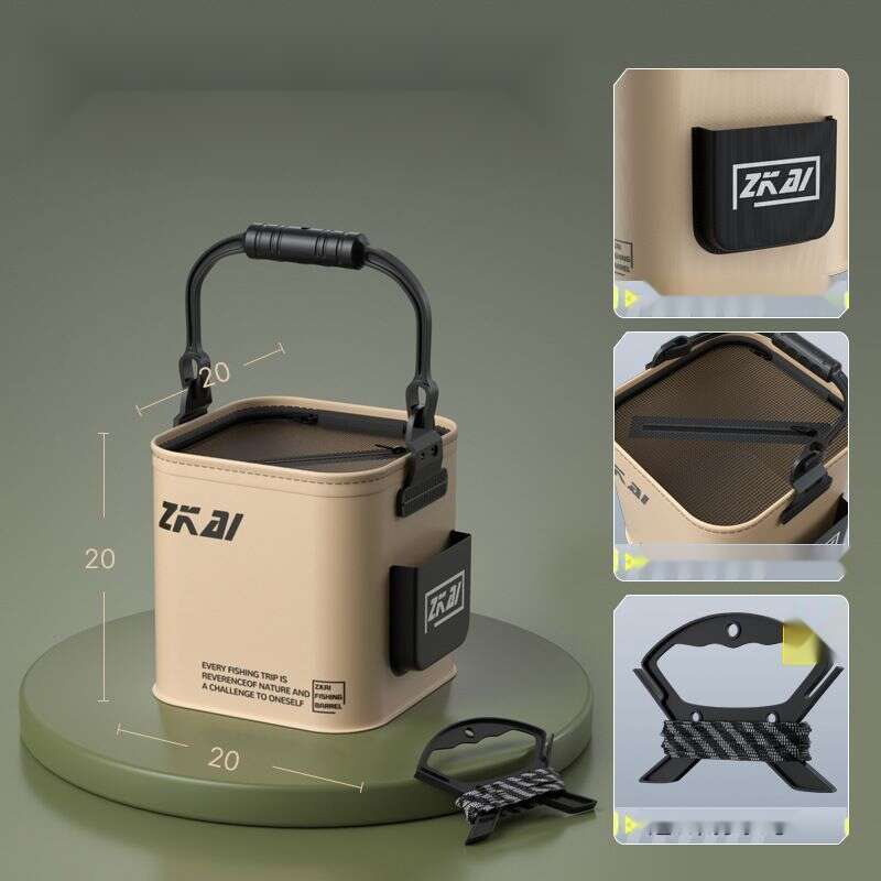 Portable Foldable Luya Wild Fishing Protective Small Handheld Bucket Equipment_voghion.com