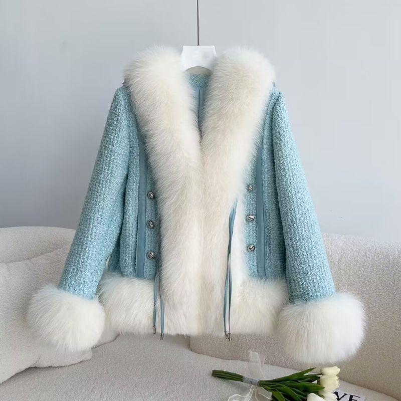 Frauen Kleidung temperament heißer mädchen winter tragen neue fuchs pelz kurze weibliche dame mantel_voghion.com