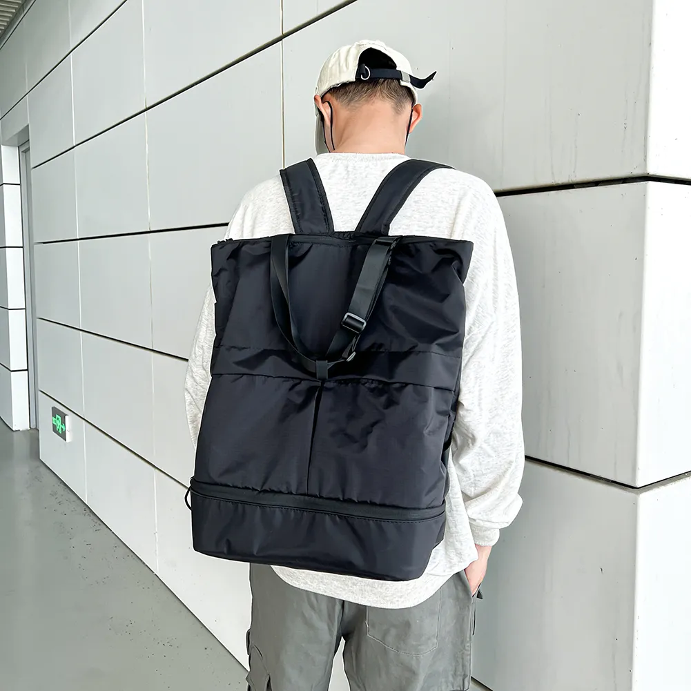 Zaino da scuola di tendenza per donne e uomini, grande capacità, per studenti, borsa a tracolla, zaino in nylon impermeabile, borse per il tempo libero_voghion.com