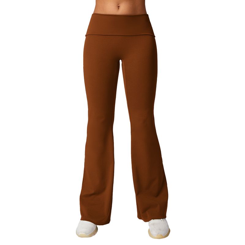 Schlaghose mit hoher Taille und Hüftlifting für Damen_voghion.com