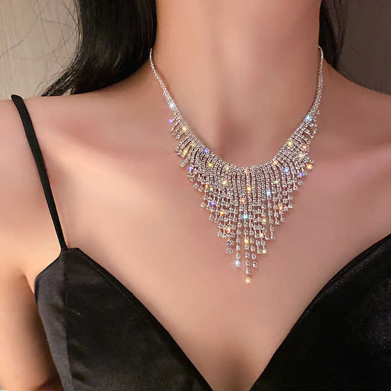 Nuovo stile alla moda con collana con nappa Dia in primavera, collane per donne, gioielli in argento sterling_voghion.com