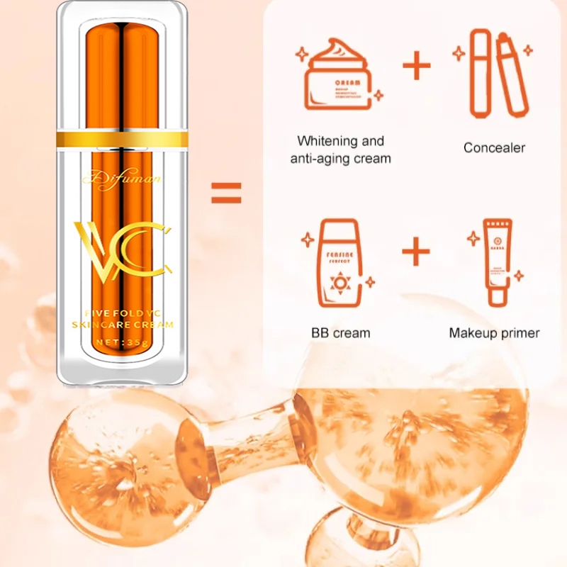 Local SellerVitamin C Tone up Lazy Whitening Foundation Face Concealer Makeup Cream LOYHANC_voghion.com