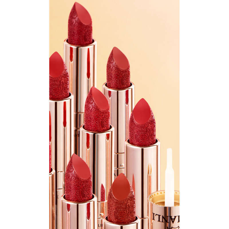 double-ended Raincoat Long-lasting Moisturizing Sculpting Makeup Lipstick Non-sticky Cup Is Not Easy To Fade!_voghion.com