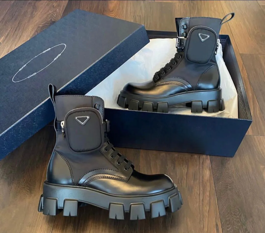 Martin Boots Rois Monolith Pocket Leather Combat Designer Hinking Nylon Brushed Ankle Boot Women High Platform Rubber_voghion.com