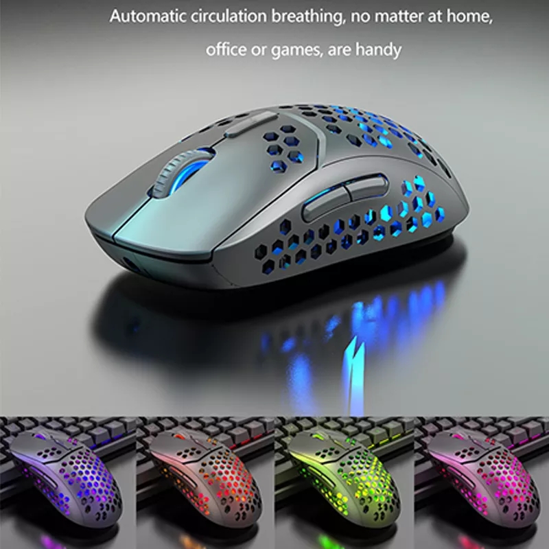 Mus Oppladbar Bluetooth Silent Ergonomic Computer 2400 DPI For iPad Mac Nettbrett Macbook Air Laptop PC Gaming Office_voghion.com