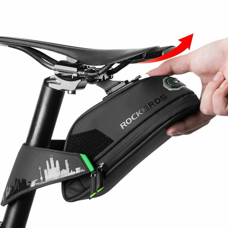 ROCKBROS Waterproof Saddle Bicycle Bag For MTB (Mountain Bike), Seat Bag, Medium (M), Shipped By DHL_voghion.com