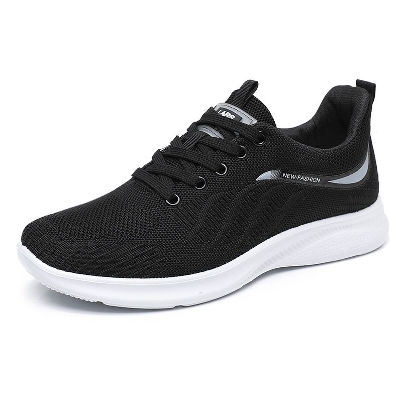 Scarpe da corsa casual versatili da uomo, estive, nuove, con suola spessa, in mesh traspirante, intrecciate, con motivo a mosca, marea_voghion.com