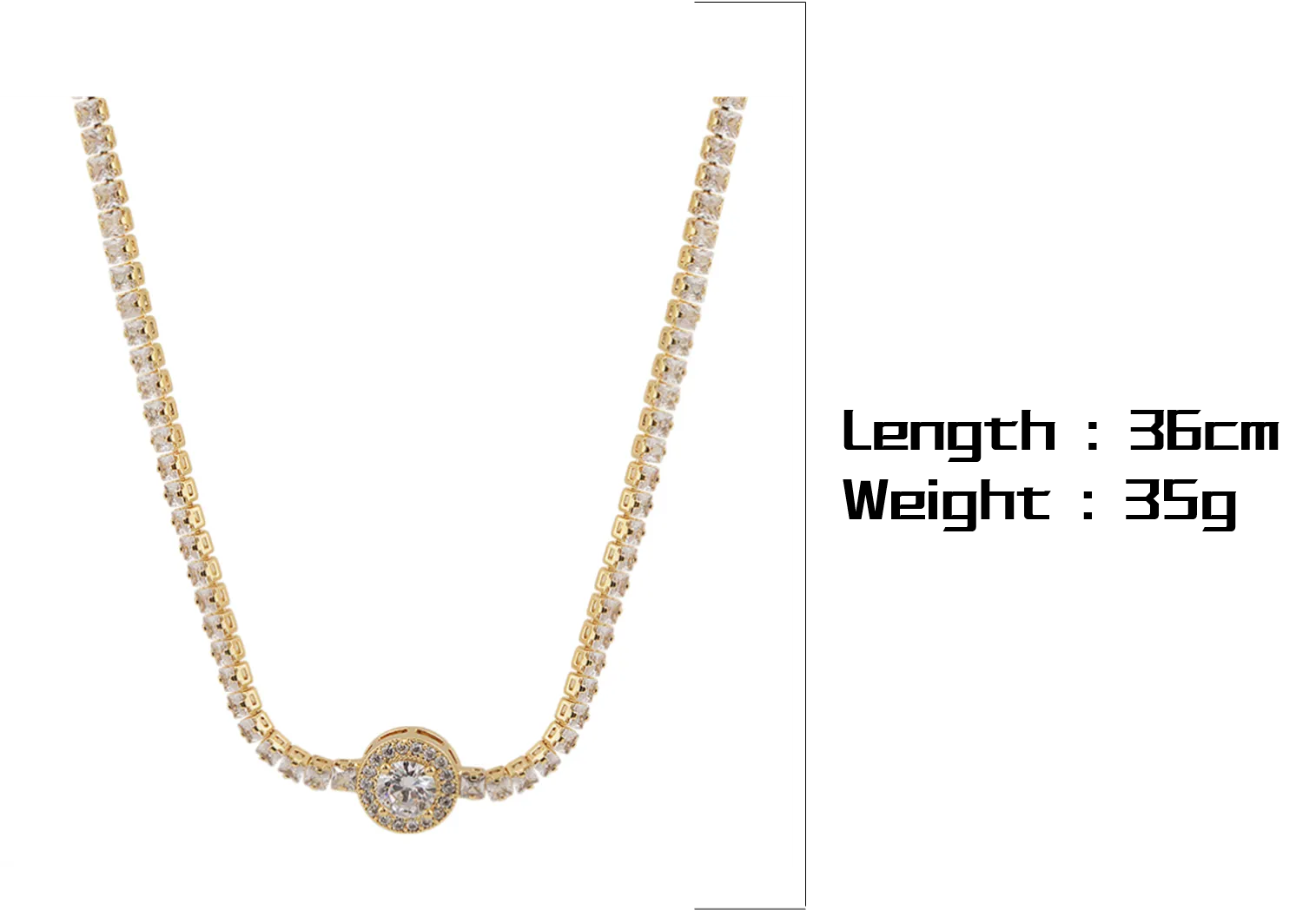 Kæder Kobber Forgyldt Zirkon Simple One Piece Trending Produkter Halskæde Til Kvinder Modesmykker_voghion.com