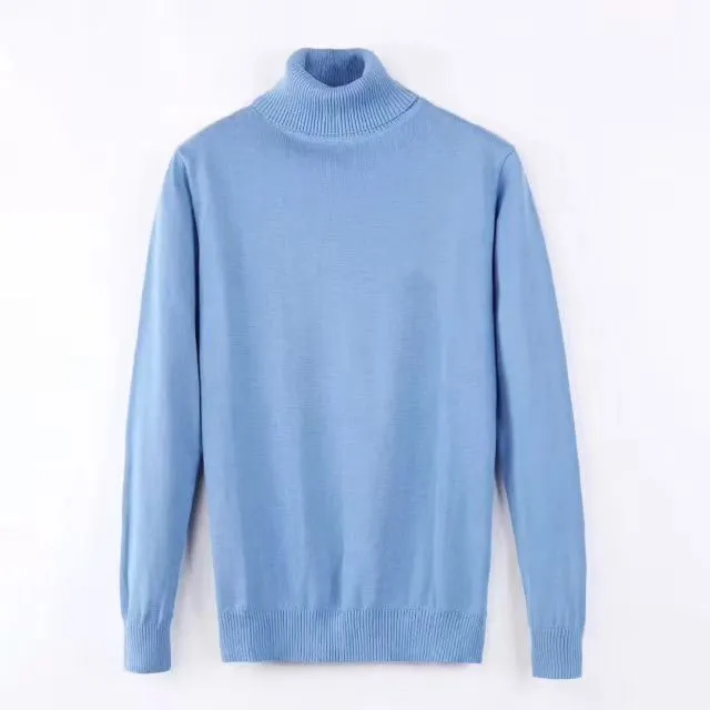 Mens Designer Sweater Shirts Thick Half Zipper High Neck Warm Pullover Slim Knit Knitting Jumpers Cotton Sweatshirt_voghion.com