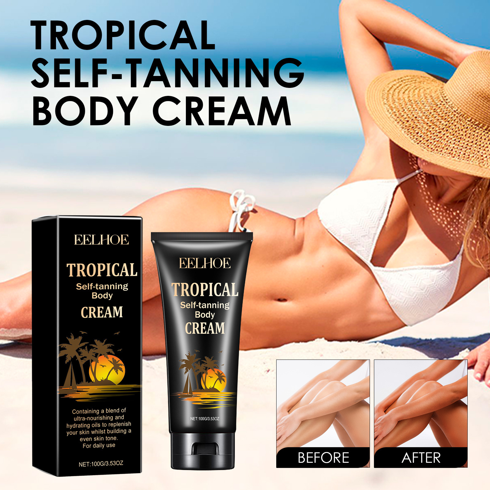 2024 the most popular Skin Natural Wheat Tone Beauty Moisturizing and Sunlight Helping Black Care Cream_voghion.com