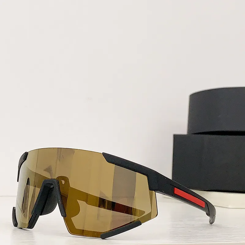 Lunettes de soleil de sport pour hommes SPS 04W Femmes Linea Rossa Impavid Lunettes Wrap Nylon Noir Cadre Ardoise Lentilles 100%_voghion.com
