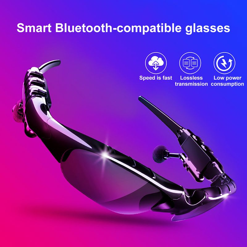 Smart Glasses High Fidelity UV Resistant Binaural Bluetooth-compatible5.0 Trendy Audio Sunglasses for Driving_voghion.com
