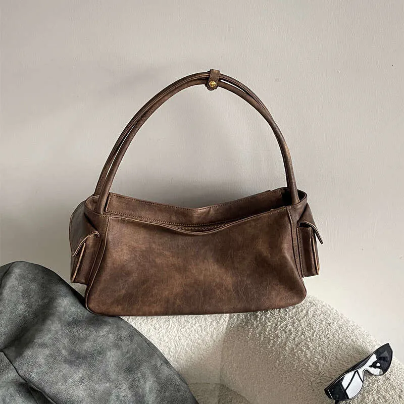 Vintage Y2k Women's Underarm Designer Large Capacity Handbag Wallet New Motorcycle and Bicycle Multi Pocket Shoulder_voghion.com