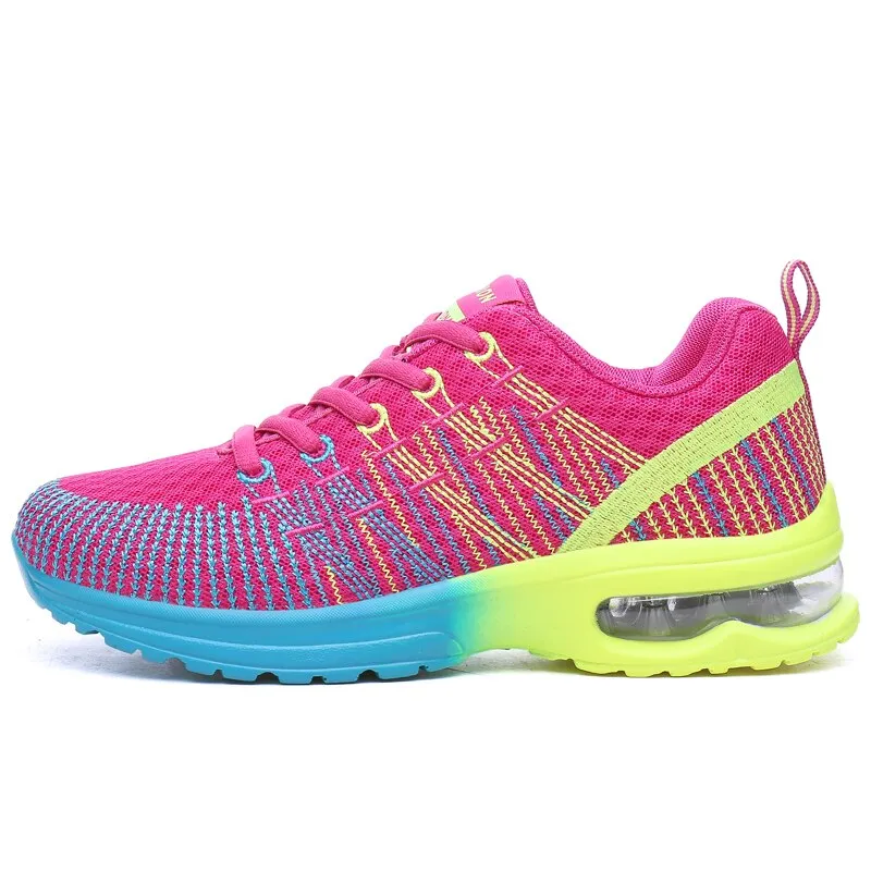 Corsa per le donne Scarpe da ginnastica da jogging elastiche per esterni con cuscino d'aria Scarpe sportive da tennis_voghion.com