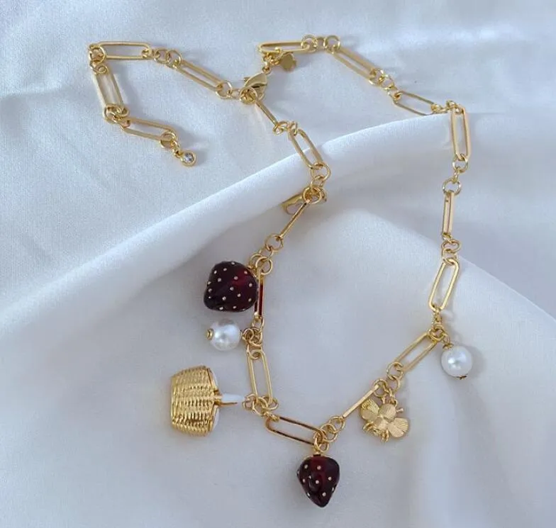 Collana con ciondolo a forma di cesto di fiori dolce alla moda, stile campagna, fiocco unico, da donna, in metallo, sailormoon, lunga_voghion.com