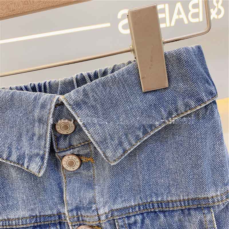 Mutter & Kinder Kindermode Jeansanzug Herbst Mädchen Jeansjacke + Rock Zweiteiliger Anzug 3-8 Jahre alt Kinderkleidung Lieferung_voghion.com