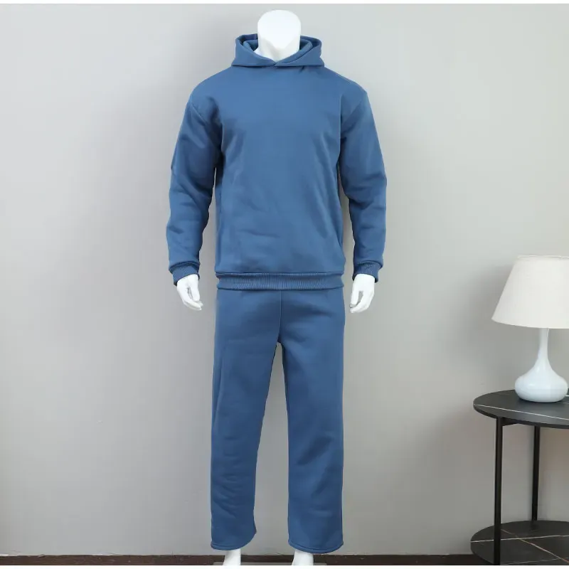 Designer masculino hoodies casual sólido casal moletom com capuz e calças de moletom soltas 2 peças terno masculino outono Fiess_voghion.com