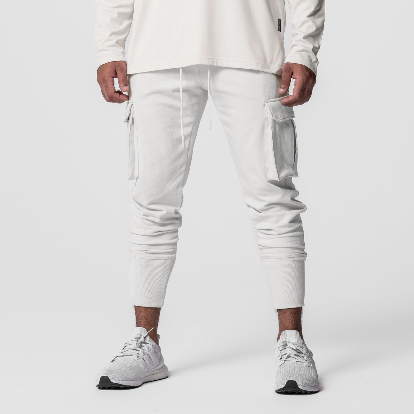 Set di pantaloni da corsa fitness da uomo in due pezzi per sport e tempo libero in cotone_voghion.com