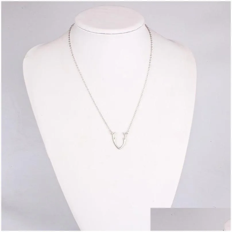 Collana con ciondolo a forma di corna per donna e ragazza natale_voghion.com