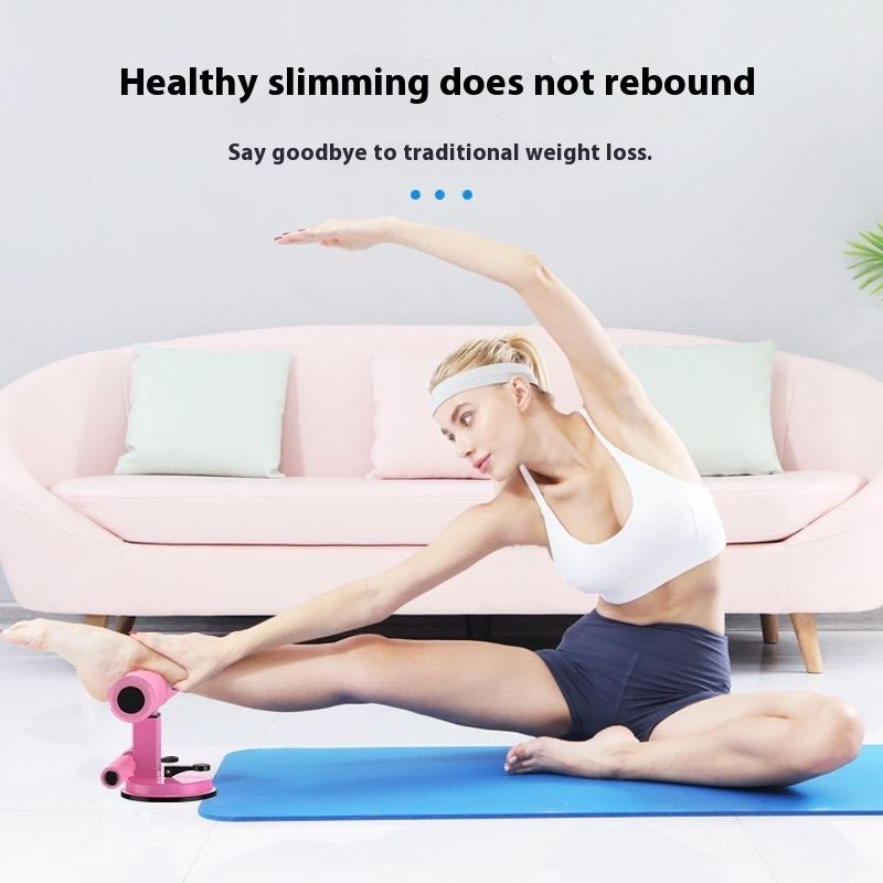 Sit up assist device, fixed suction cup type abdominal roller, waist and abdomen reduction exercise, home fiess_voghion.com