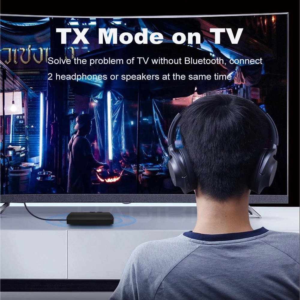Adattatore audio Bluetooth 5.2 2 in 1, trasmettitore ricevitore musicale stereo wireless, supporto aptX/aptX-LL/aptX-HD per altoparlante TV per auto_voghion.com