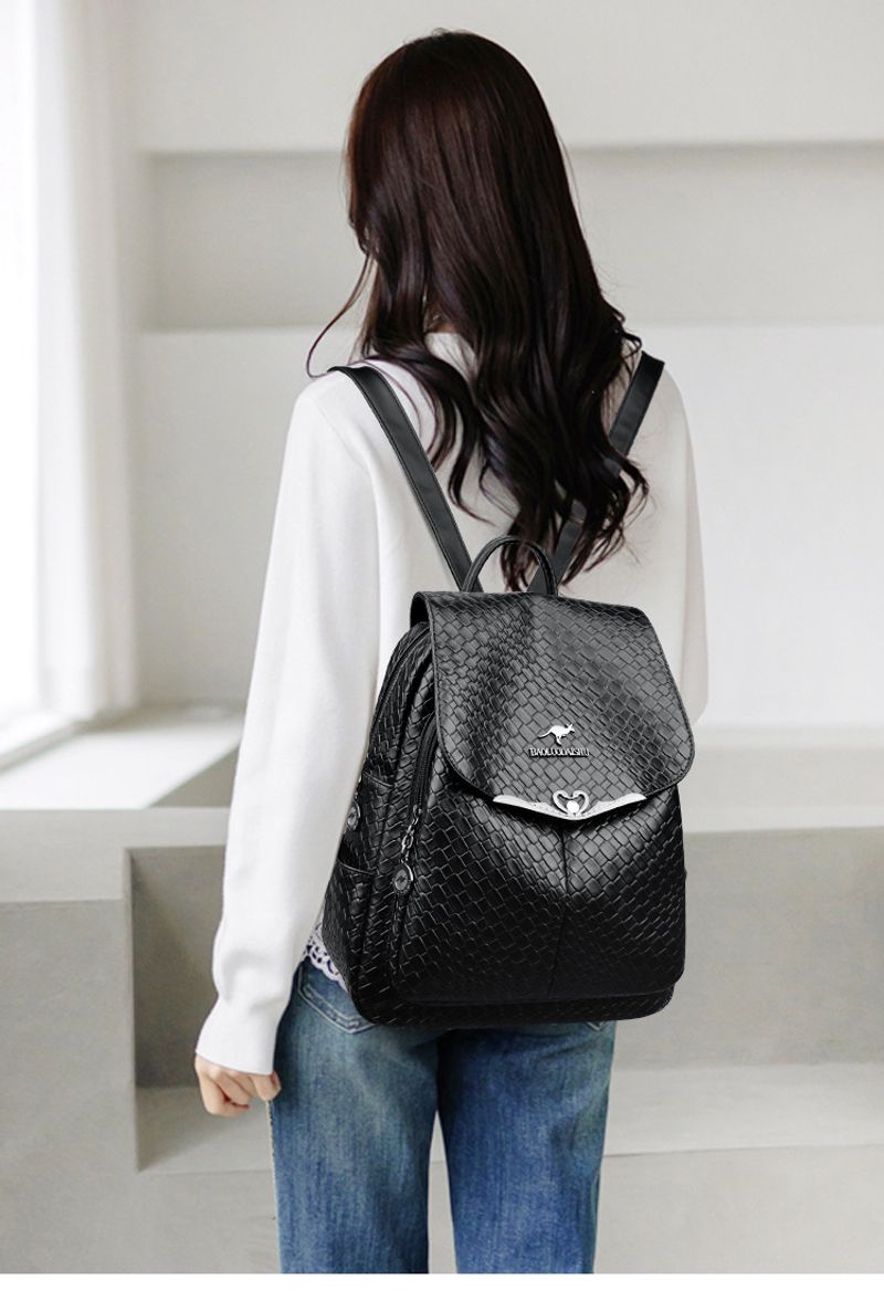 Frauen gewebte Muster Damen Rucksack weichem Leder Mehrzweck mittleren Alters Frauen Mutter Tasche Großhandel_voghion.com