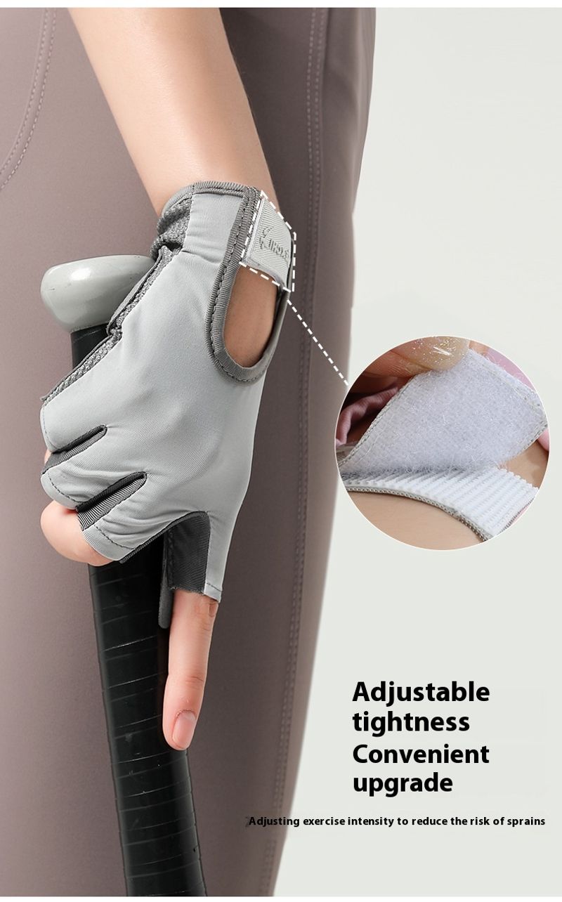 Sports Riding Half Finger Bike Wear resistant and Anti slip Silicone Shock Absorbing Fiess Gloves_voghion.com