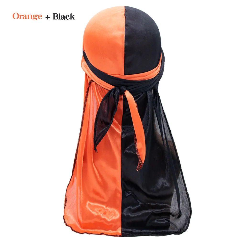Pirate Cap Long Tail Headwraps for Men and Women Silky Durag Hip Hop Rapper Doo Rag Sleep Hat Bandana Hombre_voghion.com