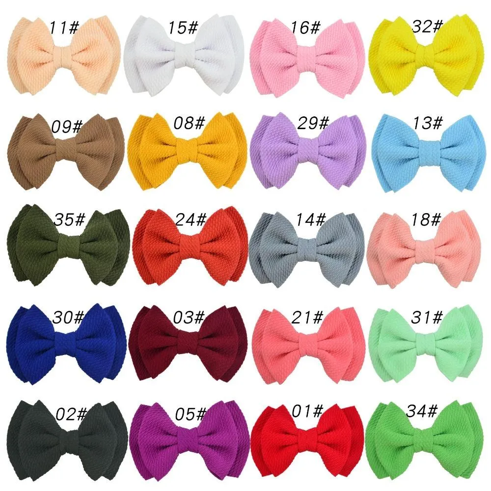 20 Teile/los 4,7 Zoll Stoff Zurück Zu Schule Bogen Clips Baby Mädchen Haar Zubehör für Kinder Kinder_voghion.com