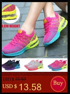 Women's Running Shoes Breathable Air Cushion Platform Trainers_voghion.com