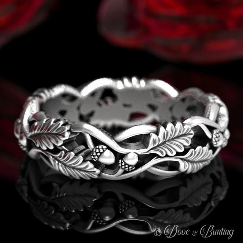 Retro Alloy Ring For Men Creative Thorny Design Literary Style_voghion.com