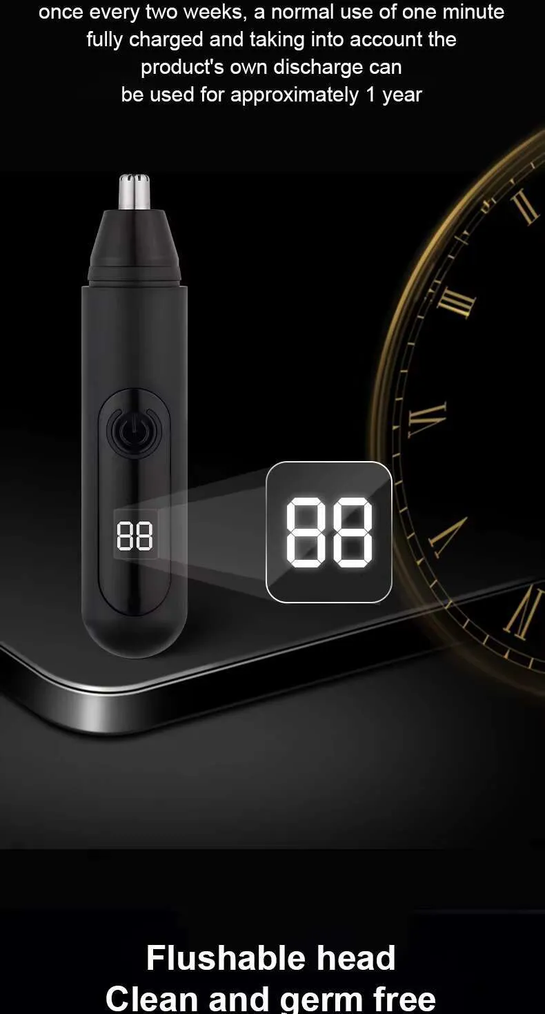 Electric Nose/Ear Trimmer - Low Noise Portable_voghion.com