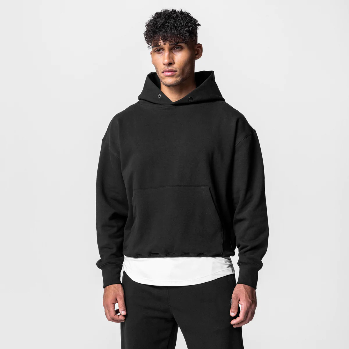 Set di pantaloni da corsa fitness da uomo in due pezzi per sport e tempo libero in cotone_voghion.com