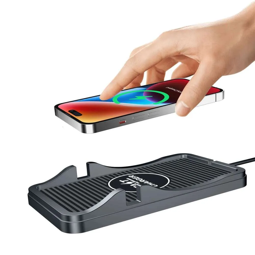 Wireless Car Charger Pad Charging Mat Fast 15W 10W 7.5W Quick Charge Adapter Stand Holder For IPhone 14 13 12 11 Samsung_voghion.com