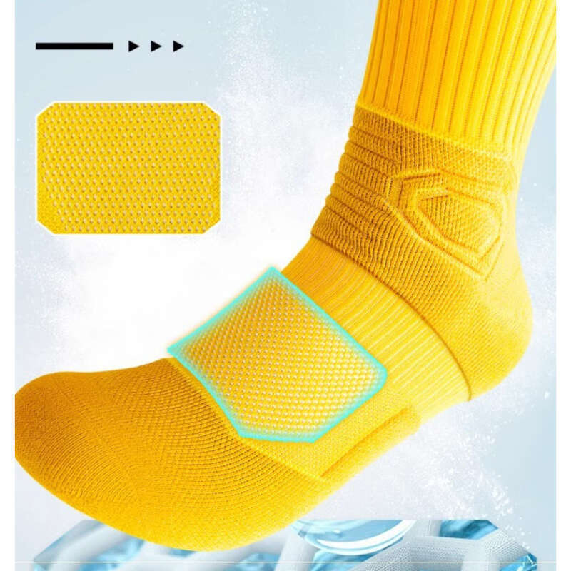 Sports Men's Mid Tube Spring And Autumn Style Towel Bottom Professional Basketball Youth Running Badminton Socks Zhuji_voghion.com