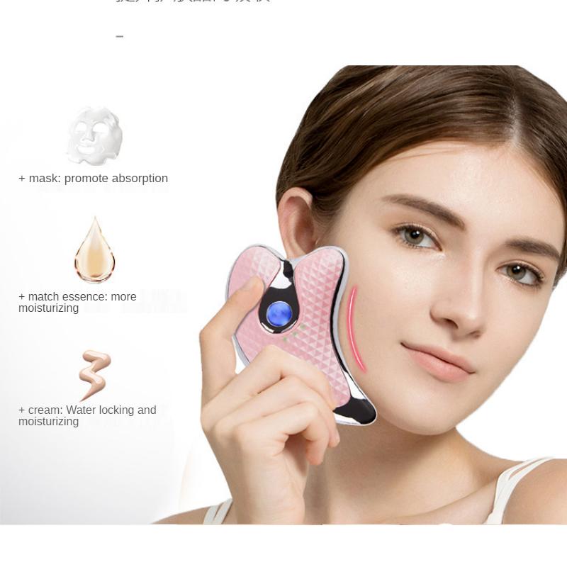 Elektriskais Gua Sha instruments sejas liftinga masāžas skaistumkopšanas aparāts pretgrumbu mājsaimniecības ādas kopšanas rīks nokasošs masāžas dēlis_voghion.com
