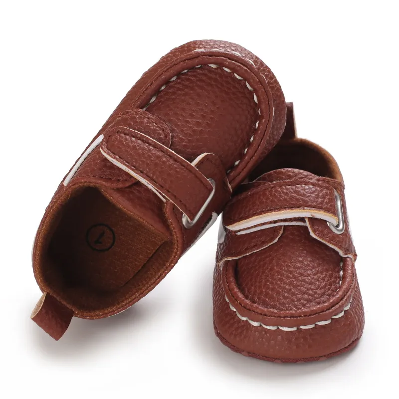 Little Kid Cuir Bébé Antidérapant Fond Souple Bébé Unisexe Décontracté Littlesprouts Nouveau-Né Tout-Petit Premiers Marcheurs Berceau_voghion.com