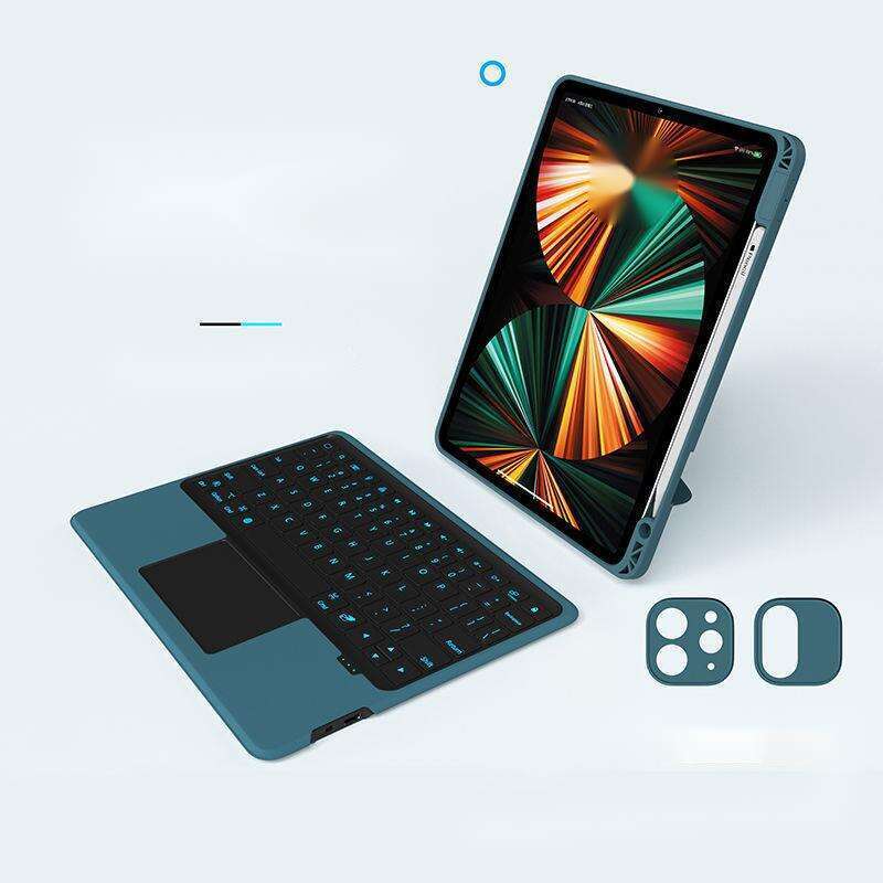 Aisscce 2021 iPad Pro Bluetooth Smart Control Toetsenbord en Muis Beschermhoes Magnetische Case 11 Inch Air5/4mini6_voghion.com