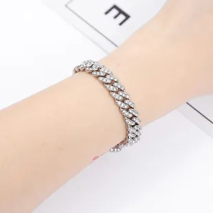 Charm Armbånd Mode Bling Krystal Sommerfugl Form Til Kvinder Prong Cubansk Armbånd Fodkæde Hip Hop Lced Out Smykker_voghion.com