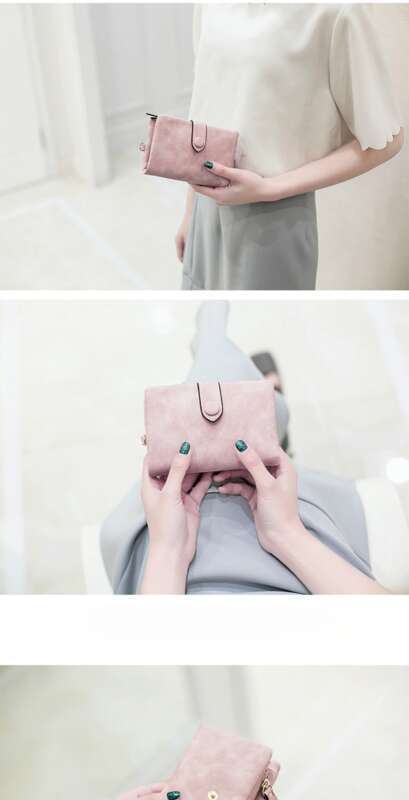 Härmas lühike Korea tudengitele mõeldud väike värske armas mitme kaardiga naiste rahakott_voghion.com