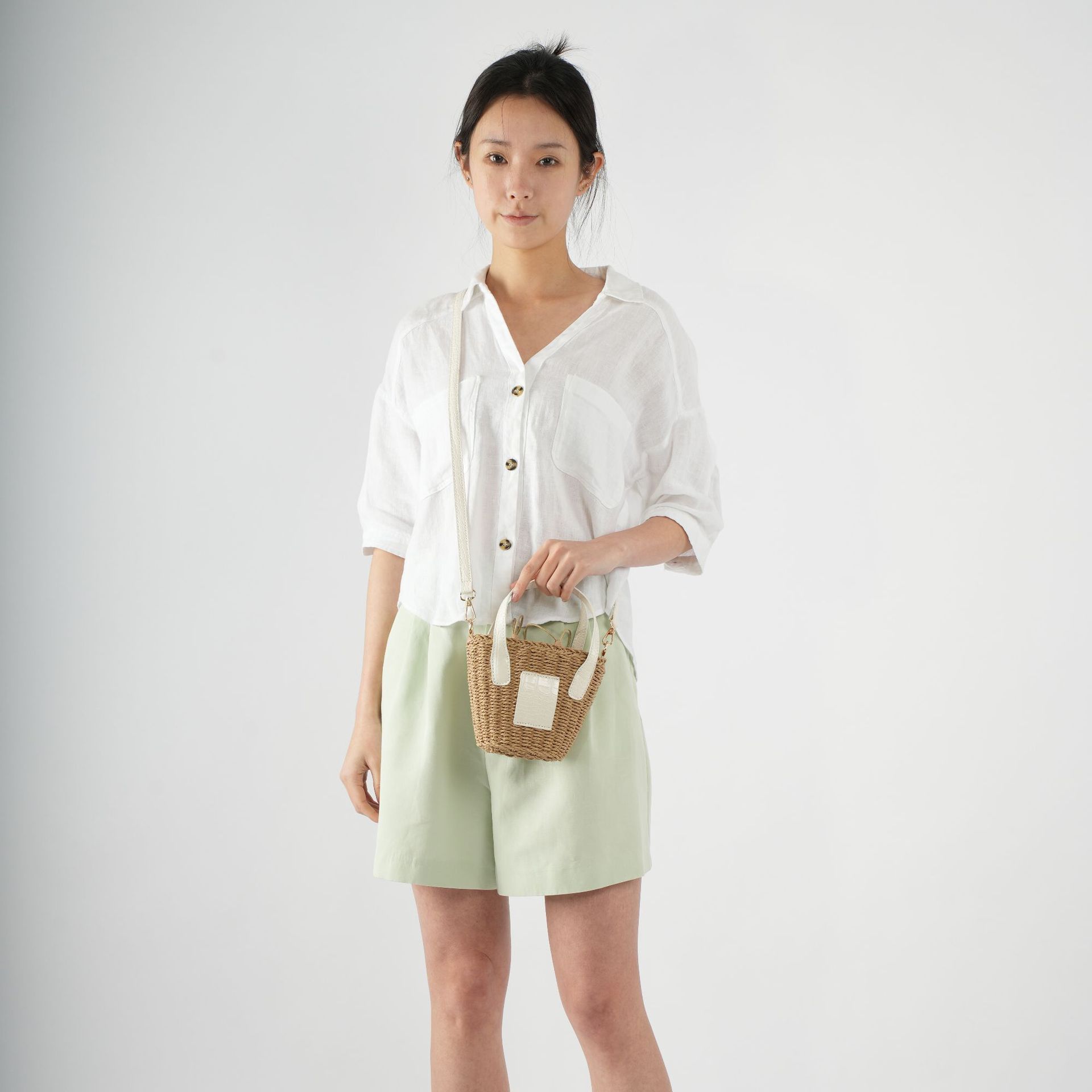 Hersteller liefern Internet-Promi-Kleintaschen 2023 Neue Stil Frühjahr und Sommer Damen Crossbody Stroh Taschen Western-Stil ins handgewebt_voghion.com