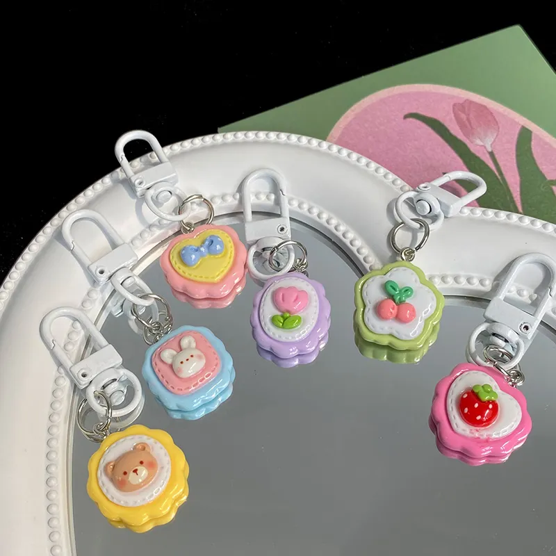 Portachiavi a forma di coniglio con simpatico cartone animato, adorabile e dolce, portachiavi in resina per ragazze, ciondolo per borsa da scuola, custodia per cuffie_voghion.com