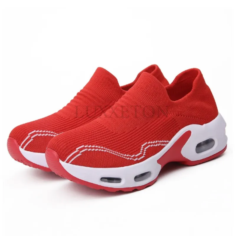 Scarpe sportive da esterno versatili, comode, casual, alla moda, con tallone in rete, traspiranti, con cuscinetto d'aria sul palmo, elastiche_voghion.com