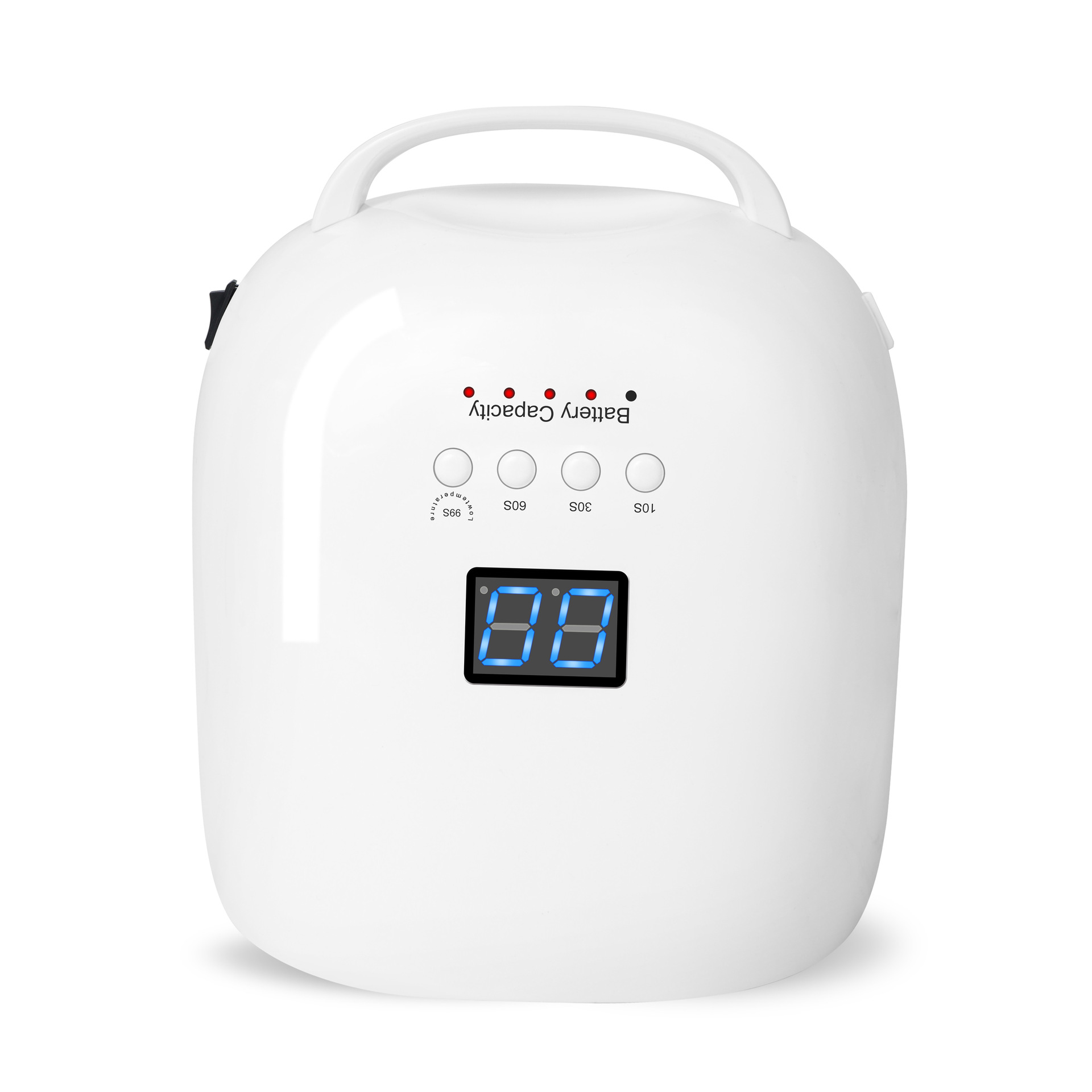 Lampada per unghie ricaricabile con batteria da 18000 mAh, luce rossa, asciugatrice per smalto in gel, luce UV wireless per unghie, lampada UV LED per unghie senza fili_voghion.com