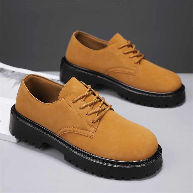 Men's 2024 new casual leather Korean version of the trend all sports fashion men's small white shoes_voghion.com