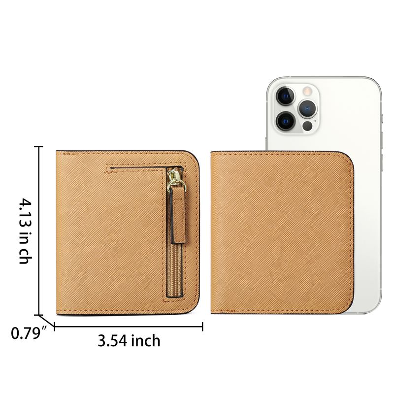 Neue ultradünne Damen-Kurzbrieftasche mit mehreren Funktionen, koreanische Version der einfachen PU-Münze_voghion.com