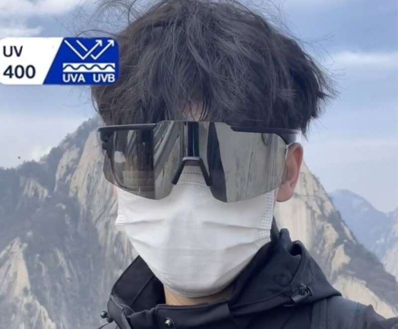 【Säljare 】 Cyberpunk Large Frame utomhussporter för män och kvinnor skidåkning, bergsklättring, vindtät, solskydd,_voghion.com