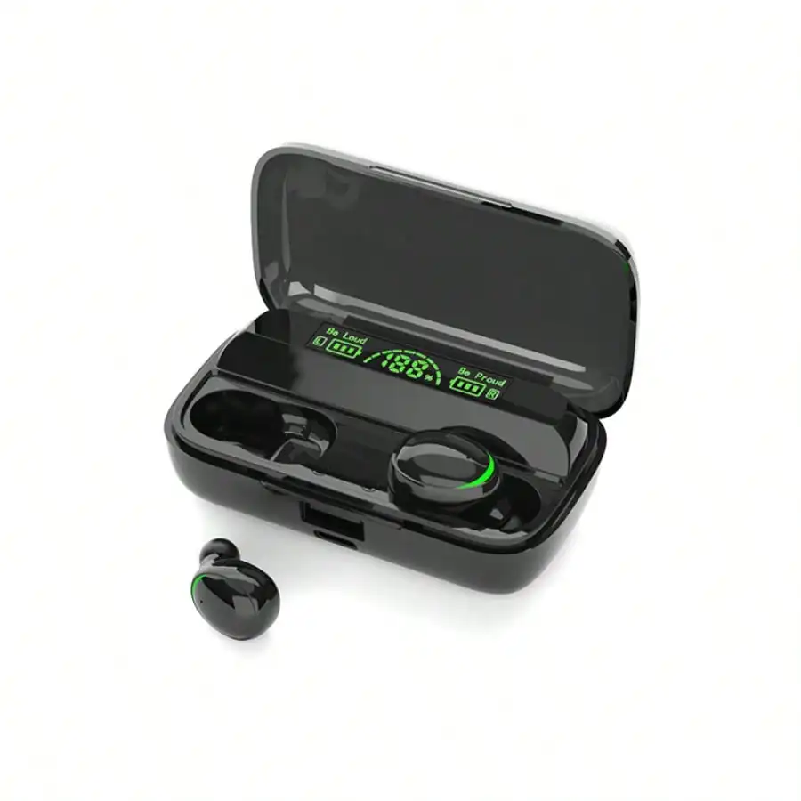 Wireless Bluetooth In-ear Headphones With Led Display & Touch Control_voghion.com